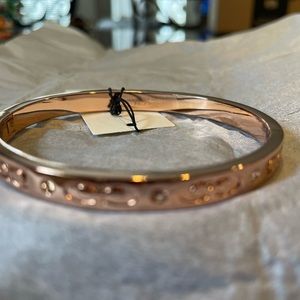 Beautiful rose gold Coach bracelet.